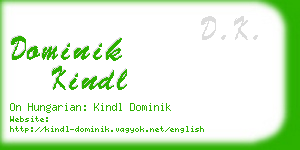 dominik kindl business card